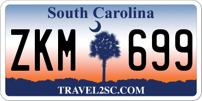 SC license plate ZKM699