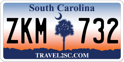 SC license plate ZKM732
