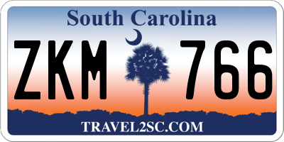 SC license plate ZKM766
