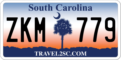 SC license plate ZKM779