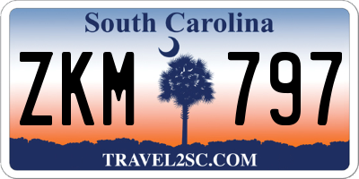 SC license plate ZKM797