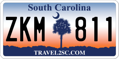 SC license plate ZKM811