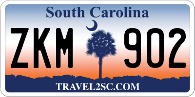 SC license plate ZKM902