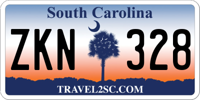 SC license plate ZKN328