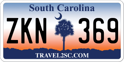 SC license plate ZKN369