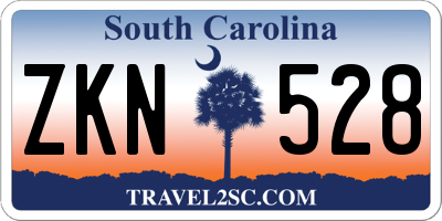 SC license plate ZKN528