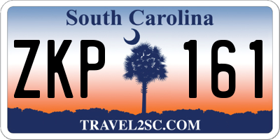 SC license plate ZKP161