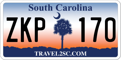SC license plate ZKP170