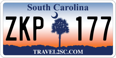 SC license plate ZKP177