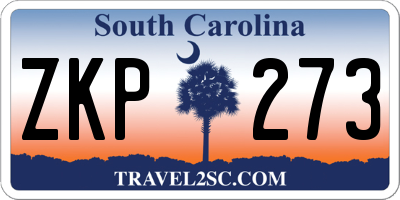 SC license plate ZKP273