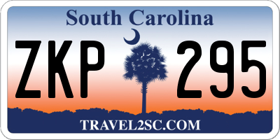 SC license plate ZKP295