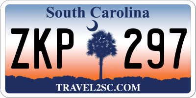 SC license plate ZKP297