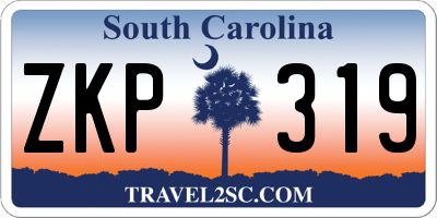 SC license plate ZKP319
