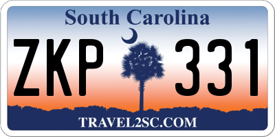 SC license plate ZKP331