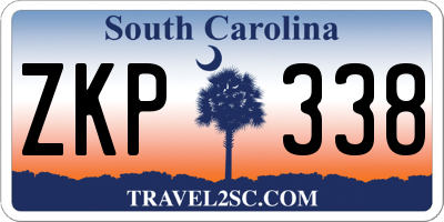 SC license plate ZKP338