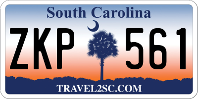 SC license plate ZKP561