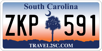 SC license plate ZKP591
