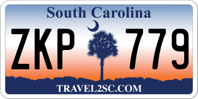 SC license plate ZKP779