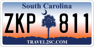 SC license plate ZKP811