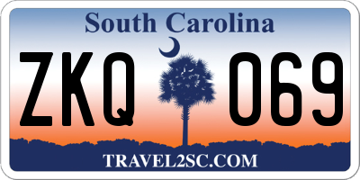 SC license plate ZKQ069
