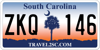 SC license plate ZKQ146