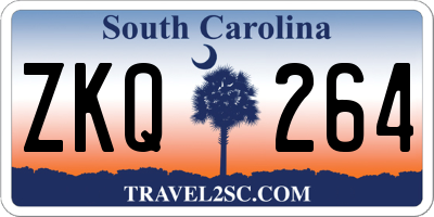 SC license plate ZKQ264