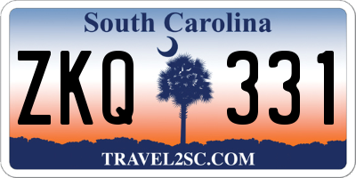 SC license plate ZKQ331