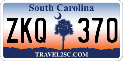 SC license plate ZKQ370