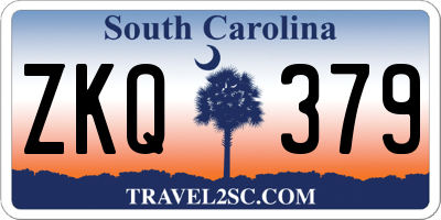 SC license plate ZKQ379