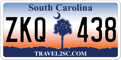 SC license plate ZKQ438