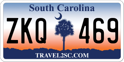 SC license plate ZKQ469