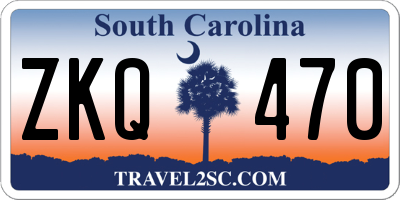 SC license plate ZKQ470