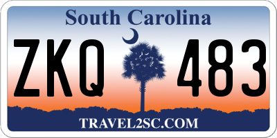SC license plate ZKQ483