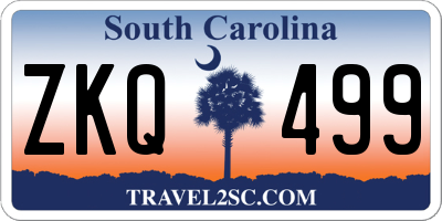 SC license plate ZKQ499