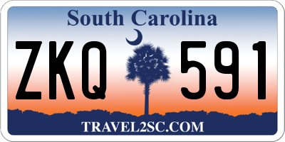 SC license plate ZKQ591