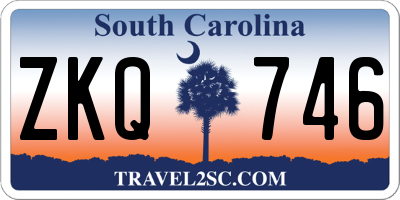 SC license plate ZKQ746