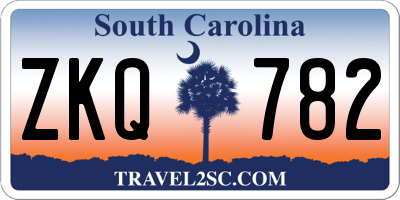 SC license plate ZKQ782