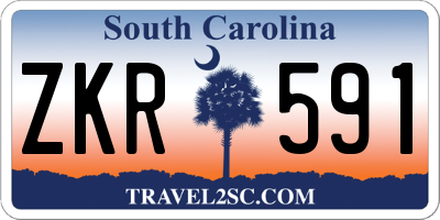 SC license plate ZKR591