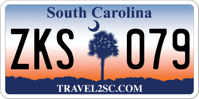 SC license plate ZKS079