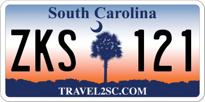 SC license plate ZKS121