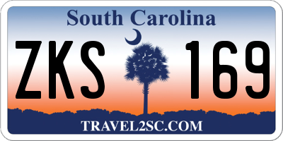 SC license plate ZKS169