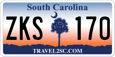 SC license plate ZKS170
