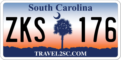 SC license plate ZKS176