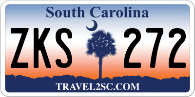 SC license plate ZKS272