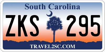 SC license plate ZKS295