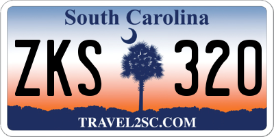 SC license plate ZKS320
