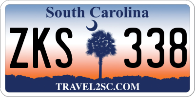 SC license plate ZKS338