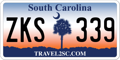 SC license plate ZKS339
