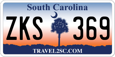 SC license plate ZKS369