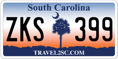 SC license plate ZKS399